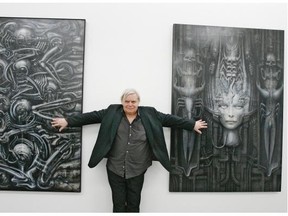 Swiss artist H.R. Giger attends the opening of an exhibition on his work at the art museum in Chur, Switzerland in 2007. Giger died on Mon., May 12 aged 74, according to Swiss media. He was part of the special effects team that won an Academy Award for Best Achievement for Visual Effects for their design work on the film Alien.