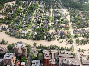 THEN: The inner city community of Roxboro lies underwater east of 4th street and adjacent to the Elbow River Friday June 21, 2013.