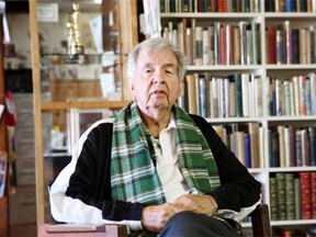 This April 30,  2014 photo shows Pulitzer Prize-winning author Larry McMurtry during a tour of his book store in Archer City, Texas. The author of almost 50 books including novels, biographies and essay collections who has had simultaneous careers as a screenwriter and bookseller, has a new novel out Wednesday, May 7, called "The Last Kind Words Saloon." (AP Photo/LM Otero)