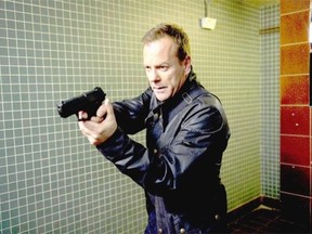 This image released by Fox shows Kiefer Sutherland in a scene from "24: Live Another Day." THE CANADIAN PRESS/A-Fox-Daniel Smith