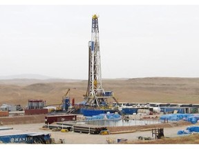 This is a WesternZagros Resources well site at its Kurdamir block in northern Iraq.