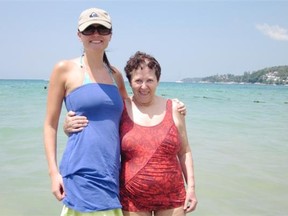 Trish Neufeld took her mother to Thailand for six months after she was diagnosed with frontotemporal dementia. Handout.