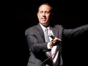 Jerry Seinfeld, seen here performing in New York in 2013, played the first of four sold-out shows Friday night at the Jubilee Auditorium.
