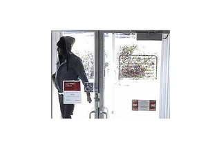 Airdrie RCMP have released three images after a robbery at an Airdrie bank.