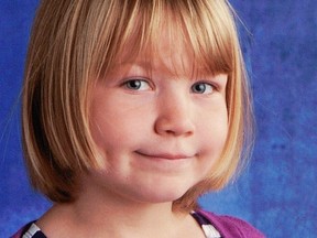 The body of Amber Lucius, 9, was found in a vehicle on a rural road near Sundre on Sept. 2.
