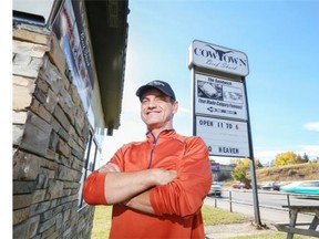 Bradley Johnson, founder and president of Cowtown Beef Shack, stands outside his Macleod Trail location on October 7, 2014.