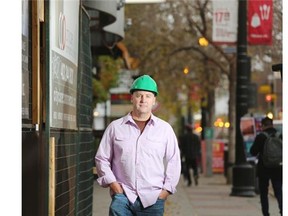 Brian West, general manager of the new eatery Corbeaux Bakehouse, stands outside the construction site for the new establishment on 17th Avenue S.W. It is scheduled to open in early January.
