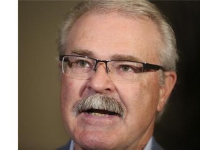 Gerry Ritz, federal agriculture minister, announces an investment of $7.5 million to the Canadian Agri-Traceability Services to develop, implement and operate a national livestock traceability data service in Calgary, on Oct. 9.