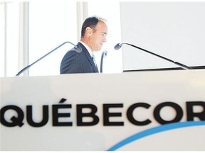 Quebecor Inc. CEO Pierre Dion says the newspaper industry in Canada "absolutely needs consolidation."