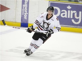 Calgarian Austin Strand got a thrilll when he played his first game at the Scotiabank Saddledome on Saturday night. The Red Deer Rebels defenceman is in his rookie WHL season.