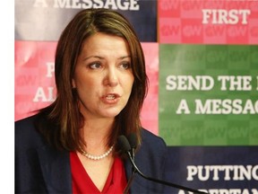 Wildrose Leader Danielle Smith says Jim Prentice Prentice has already "failed" in his handling of issues such as civil servant pay raises, his refusal to attend any campaign forums and his government's string of big-money announcements on the hustings.