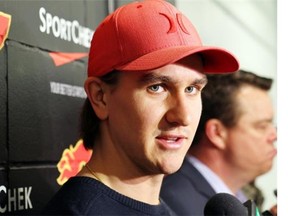Calgary Flames forward Mikael Backlund returned to practice Monday after battling an abdominal issue since October.