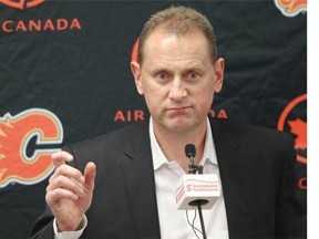 Calgary Flames general Manager Brad Treliving is impressed by the depth of talent he has on the farm and envisions much roster movement this season.