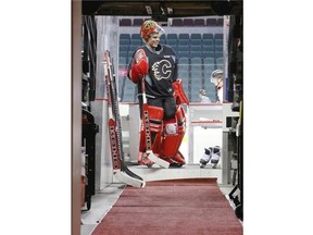 Calgary Flames goalie Jonas Hiller will start the Flames’ season-opener vs. Vancouver on Wednesday night.