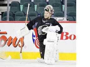 Calgary Flames goalie Karri Ramo has been limited in training camp so far with a hip injury, but he is getting closer to full health. On Tuesday, he spent more than an hour and a half on the ice.