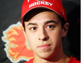 Calgary Flames prospect Johnny Gaudreau finally played his first game at the Scotiabank Saddledome on Sunday night — a split-squad pre-season game against the Edmonton Oilers.