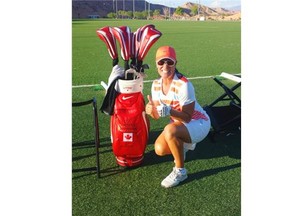 Calgary’s Lisa ‘Longball’ Vlooswyk finished third at the Re/Max world long drive championship in Mesquite, Nevada on Tuesday.