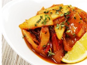 Apple chutney with thyme for ATCO BNlue Flame Kitchen. (ATCO Blue Flame Kitchen/Calgary Herald). For Food story