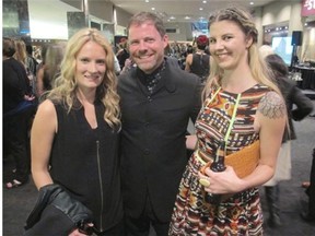 CIFF executive director Stephen Schroeder is joined by Kelsey Williams and Kate McConney at the opening night gala.