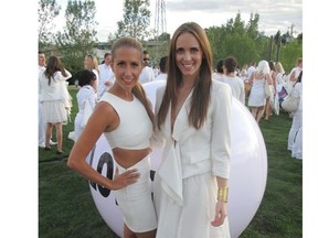 City’s Jill Belland, left, and Megan­ Rokosh looked fabulous at the second annual event.