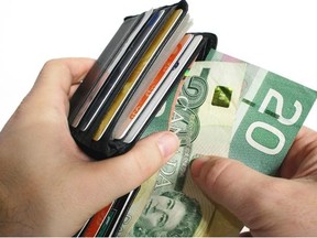 Canadian money. File photo.