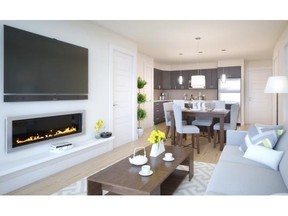 Courtesy Cedarglen Living A great room in a townhome at The Elements in New Brighton.