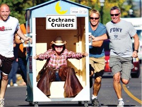 Courtesy, Cochrane Eagle/Cochrane Tourism Association  Cochrane Outhouse Races
