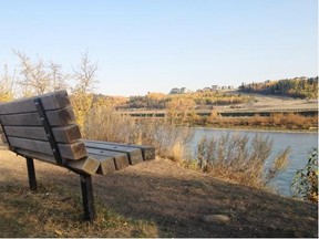 Courtesy/Town of Cochrane One plan for the Cochrane waterfront includes setting up benches along the water for hikers to grab a quick rest.