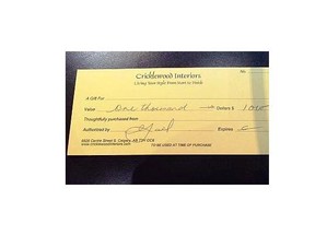 Cricklewood Interiors gift certificate