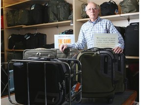 Dave Gard’s company Handy Luggage Shop specializes in carry on luggage, which could save flyers the $25 fee both WestJet and Air Canada are set to introduce for checked baggage.