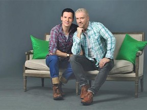 Designers and TV personalities Colin McAllister, left, and Justin Ryan will be appearing at the Calgary Home + Design Show at the BMO Centre this weekend.