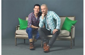 Designers and TV personalities Colin McAllister, left, and Justin Ryan will be appearing at the Calgary Home + Design Show at the BMO Centre this weekend.