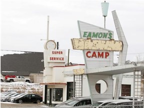 The Eamon’s Camp building is in storage awaiting a business willing to refurbish and rent it. The building was displaced when the Tuscany LRT station was built.