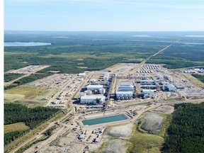 MEG Energy’s Christina Lake thermal oilsands project. Lower oil prices have prompted financial analysts to severely cut its expected stock price growth.