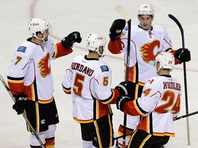 The Calgary Flames are getting set to take on the Blackhawks