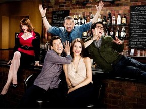 From left, Jill Morrson, Randal Edwards, Harland Williams, Julia Voth and Jay Malone in Package Deals. 
 Courtesy, Kharen Hill