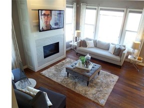 The great room of the Alder Bay show home by Stepper Custom Homes in Mahogany. Marty Hope, for the Calgary Herald.