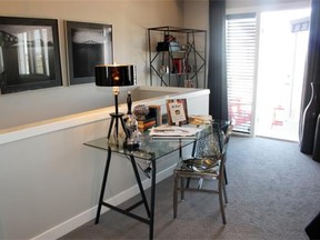 The great room in the Ruby townhome in Muskoka by Brookfield Residential. Andrea Cox for the Calgary Herald