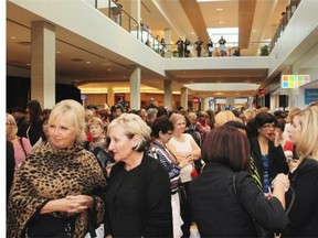 The hallway was packed as over 1000 customers lined up for the grand opening of the Nordstrom store in Chinook Centre on September 19, 2014.