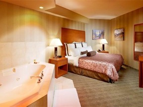 Here’s a deal for a romantic overnight at the Deerfoot Inn and Casino -- $175 (half-price) for a Jacuzzi suite, with sparkling wine and chocolate-dipped strawberries. On sale now at the Herald’s Like It Buy It e-commerce site.