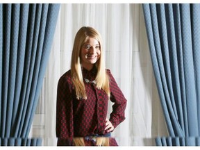 Jackie Evancho poses for a photo at the Palliser Hotel and will be performing during the David Foster Foundation Miracle Gala in Calgary.