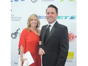 Kelly Hrudey and his wife Donna were among the 750 guests.