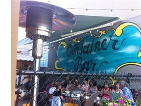 Kensington’s popular, high-energy Container Bar is made from an old shipping container. Courtesy, Richard White