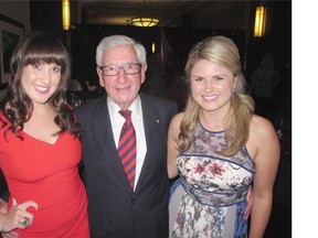 Libin Cardiovascular Institute of Alberta founder Alvin Libin pictured with his granddaughters Eda Libin and Nora Libin at The Beat Goes On — the 10th anniversary celebration and fundraiser for the world-class institute.