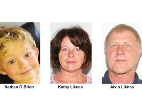 Nathan O’Brien and his grandparents, Kathy and Alvin Liknes were ruled victims of homicide after last being seen at the Liknes’ Parkhill home June 29.