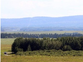 The area in Springbank which will be affected by the proposed provincial government plan to build a 59 million gallon off-stream reservoir