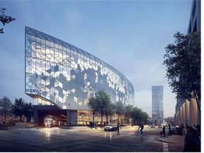 The Calgary Municipal Land Corporation released new images of the new Central Library on Tuesday.