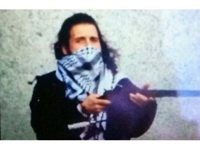 An image allegedly of Michael Joseph Zehaf-Bibeau was posted on an ISIS-related Twitter account before the account was suspended.