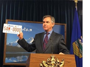 Premier Jim Prentice announced today that Alberta will stick with its old "Wild Rose Country" licence plate design, despite a plan by the previous government to redesign them.
