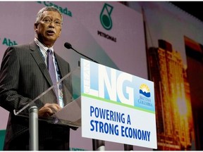 Petronas CEO Shamsul Abbas says a lack of fiscal clarity in B.C. is causing it to rethink its Pacific Northwest LNG investment.
